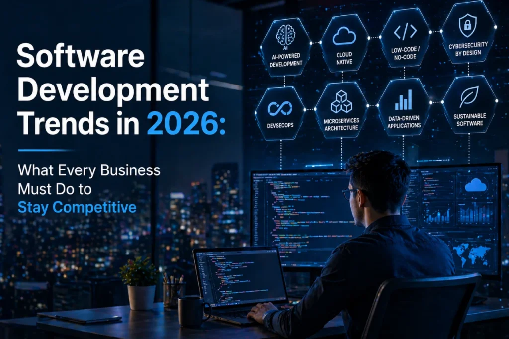Read more about the article Software Development Trends in 2026: What Every Business Must Do to Stay Competitive